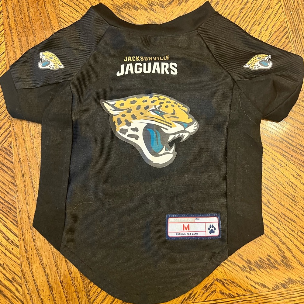 NFL Black Jacksonville Jaguars Dog Jersey